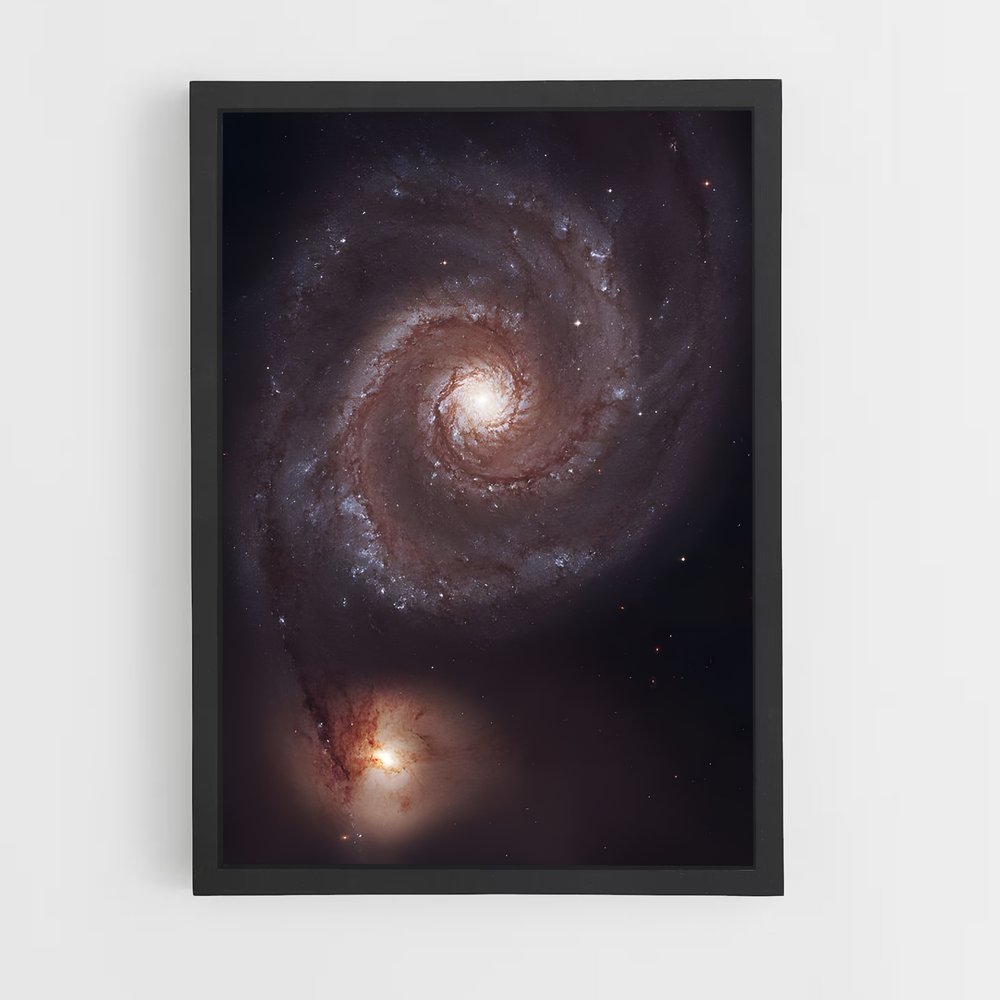 Poster magnifique galaxie du Tourbillon (vue 2)